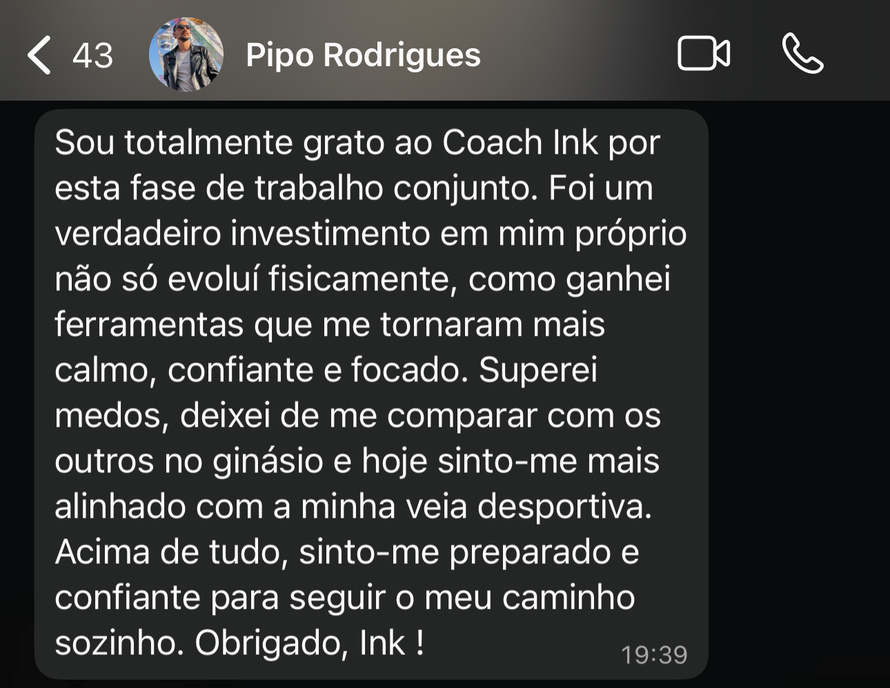 Mensagem do António José Saraiva sobre viver sem culpa